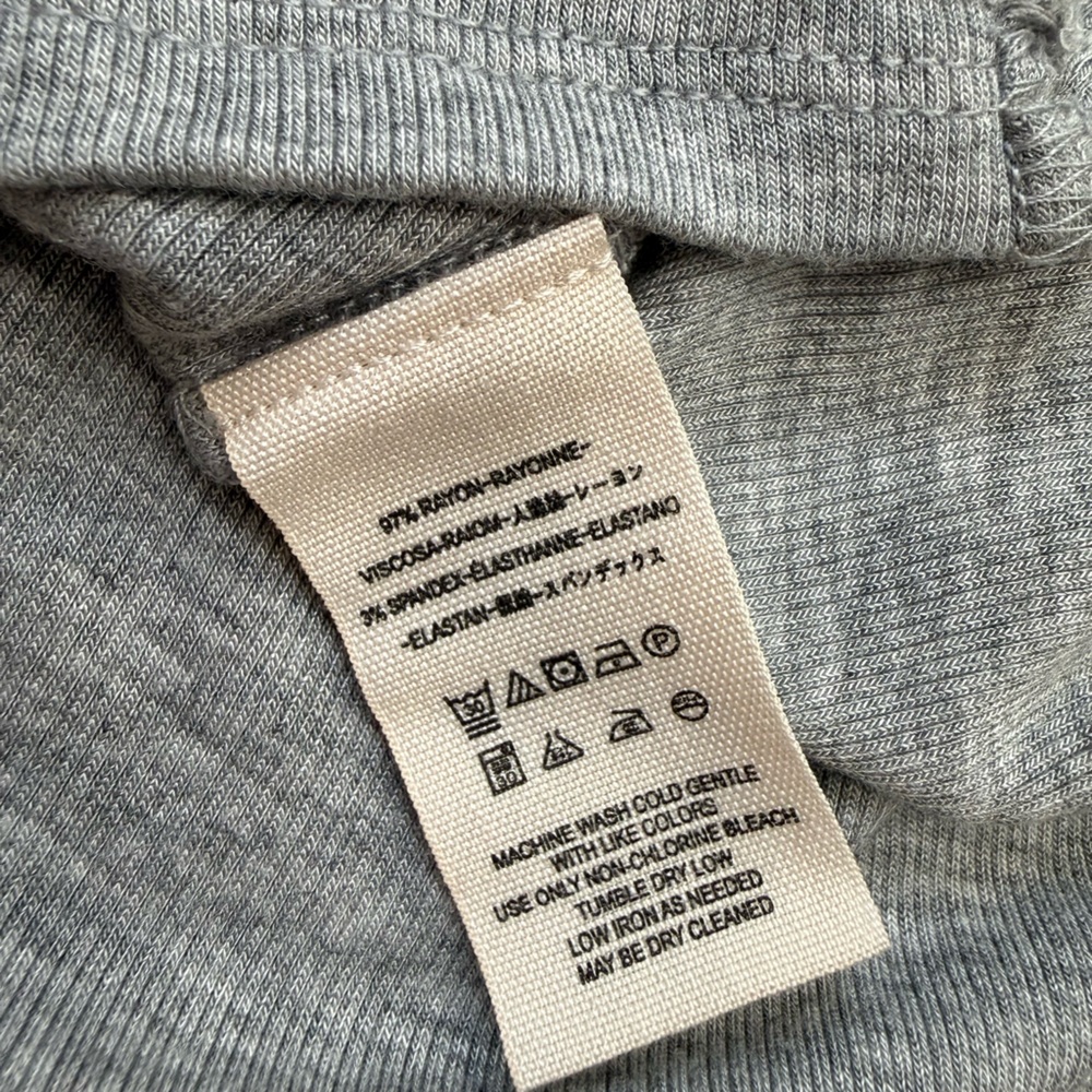 Free People Flowy January Top Grey Medium - Picture 7 of 9